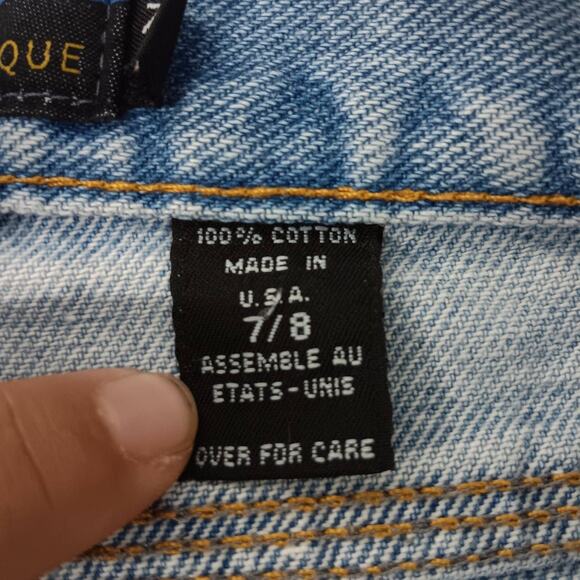 Vintage Express‎ Bleus Denim Authentique women's 7/8 Cutoff denim jeans - Picture 7 of 8